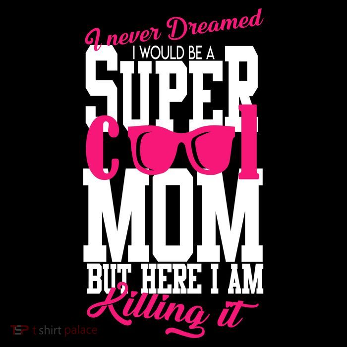 Super Cool Mom Drawstring Bag