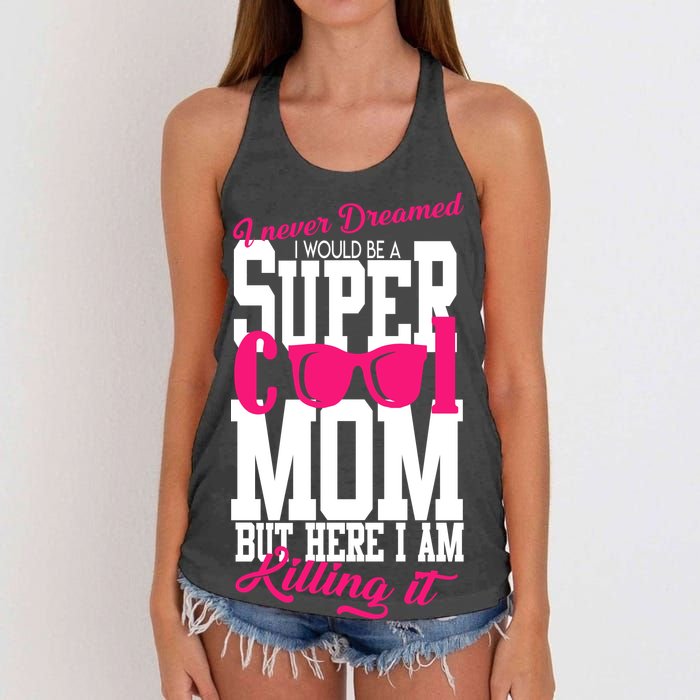 Super Cool Mom Women's Knotted Racerback Tank