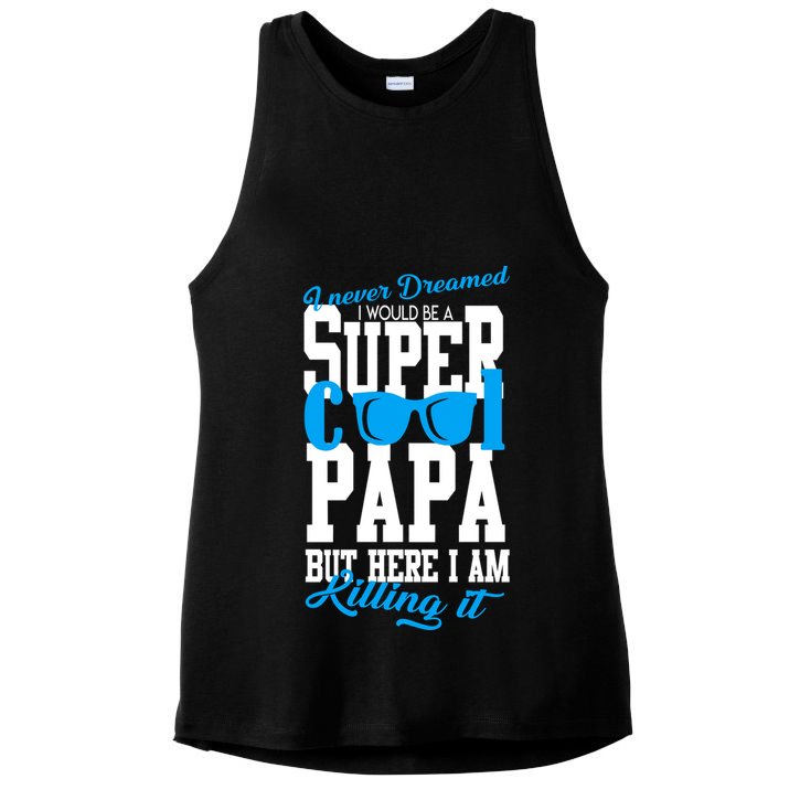 Super Cool Papa Ladies PosiCharge Tri-Blend Wicking Tank