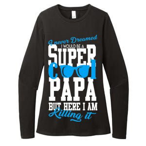 Super Cool Papa Womens CVC Long Sleeve Shirt