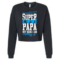 Super Cool Papa Cropped Pullover Crew