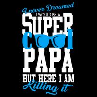Super Cool Papa Cropped Pullover Crew