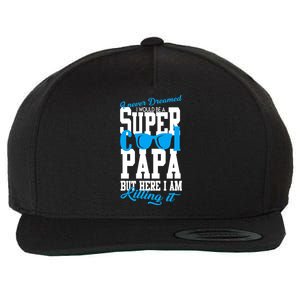 Super Cool Papa Wool Snapback Cap