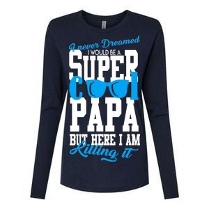 Super Cool Papa Womens Cotton Relaxed Long Sleeve T-Shirt