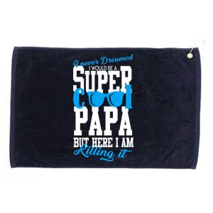 Super Cool Papa Grommeted Golf Towel