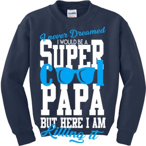 Super Cool Papa Kids Sweatshirt