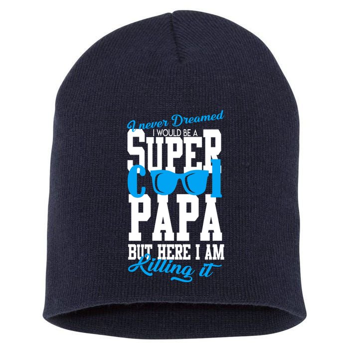 Super Cool Papa Short Acrylic Beanie