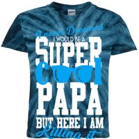 Super Cool Papa Kids Tie-Dye T-Shirt