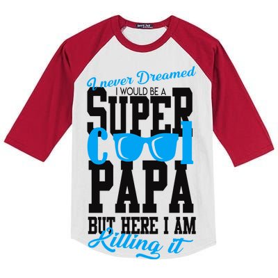 Super Cool Papa Kids Colorblock Raglan Jersey