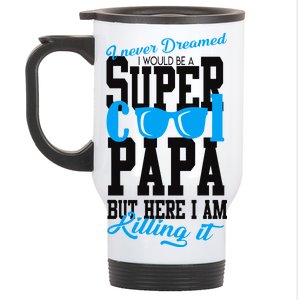 Super Cool Papa Stainless Steel Travel Mug