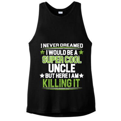 Super Cool Uncle Killing It Ladies PosiCharge Tri-Blend Wicking Tank