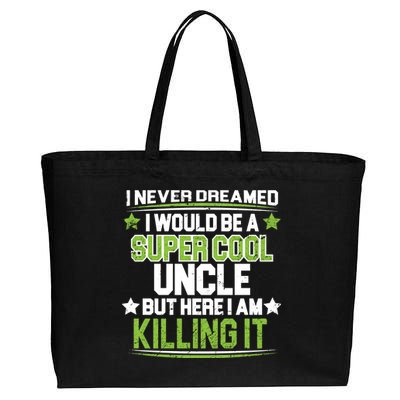 Super Cool Uncle Killing It Cotton Canvas Jumbo Tote