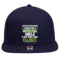 Super Cool Uncle Killing It 7 Panel Mesh Trucker Snapback Hat