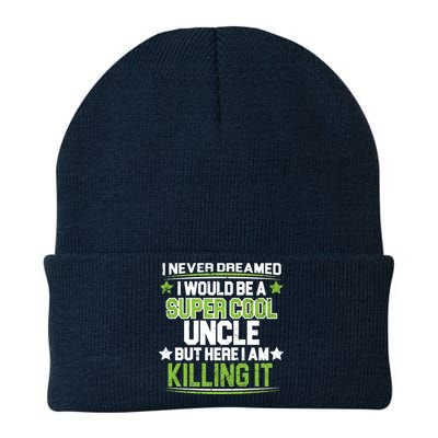 Super Cool Uncle Killing It Knit Cap Winter Beanie