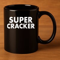 Super Cracker 11oz C Handle Ceramic Mug
