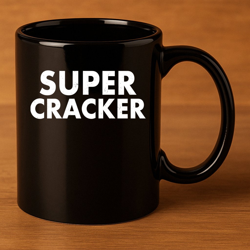 Super Cracker 11oz C Handle Ceramic Mug