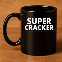 Super Cracker 11oz C Handle Ceramic Mug