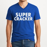 Super Cracker V-Neck T-Shirt