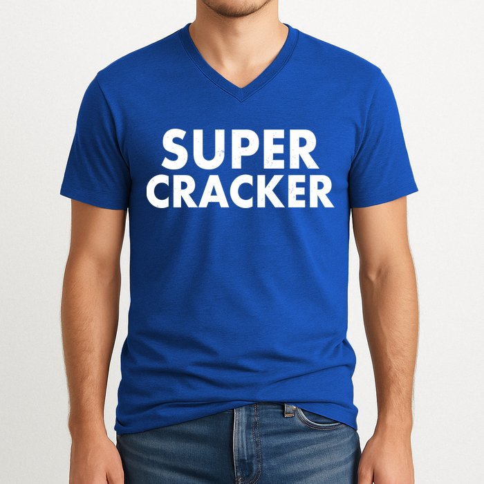 Super Cracker V-Neck T-Shirt