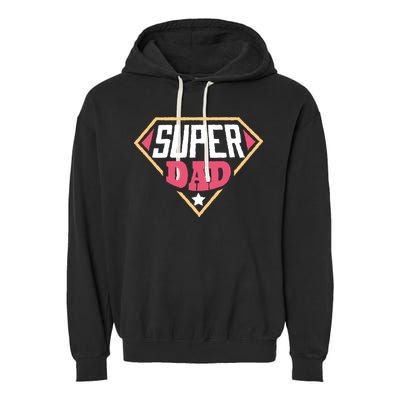Super Dad Captain Garment-Dyed Fleece Hoodie