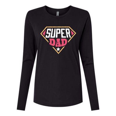 Super Dad Captain Womens Cotton Relaxed Long Sleeve T-Shirt