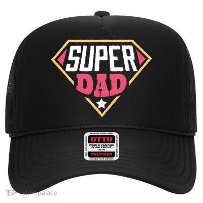 Super Dad Captain High Crown Mesh Back Trucker Hat