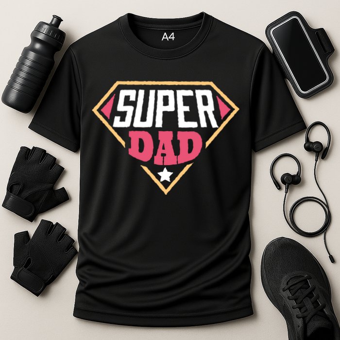 Super Dad Captain Cooling Performance Crew T-Shirt