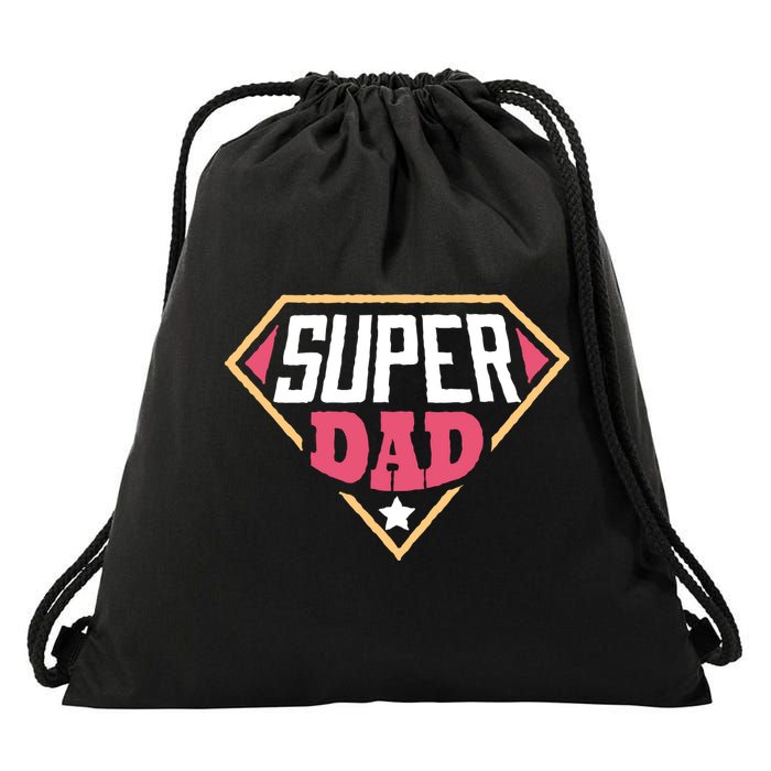 Super Dad Captain Drawstring Bag