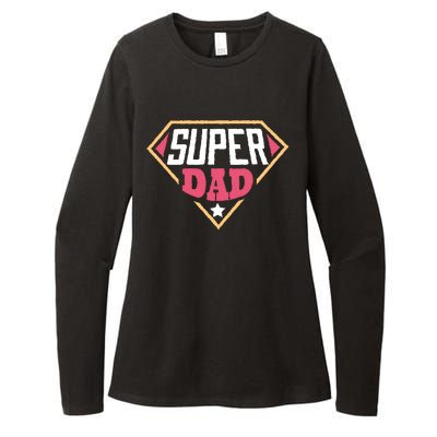 Super Dad Captain Womens CVC Long Sleeve Shirt