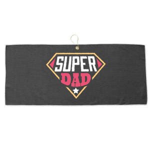 Super Dad Captain Large Microfiber Waffle Golf Towel