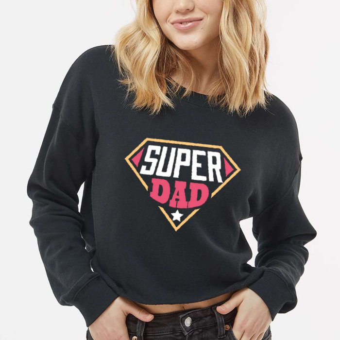 Super Dad Captain Cropped Pullover Crew