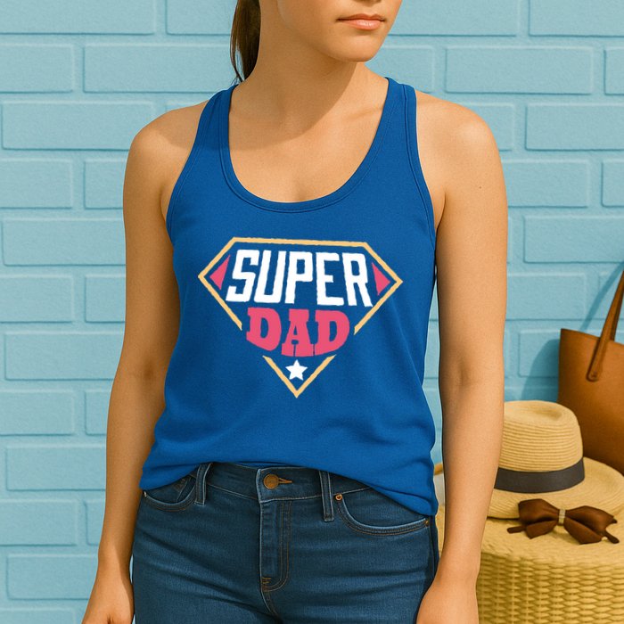 Super Dad Captain Womens Tank Top