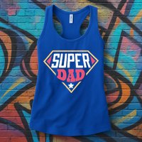 Super Dad Captain Womens Tank Top