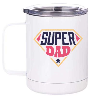 Super Dad Captain 12 oz Stainless Steel Tumbler Cup