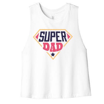 Super Dad Captain Women's Racerback Cropped Tank