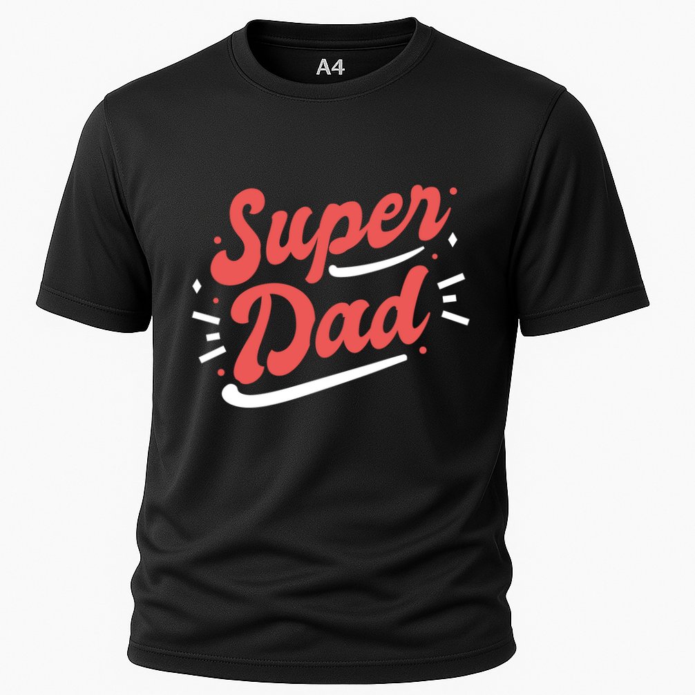 Super Dad Fathers Day Cooling Performance Crew T-Shirt