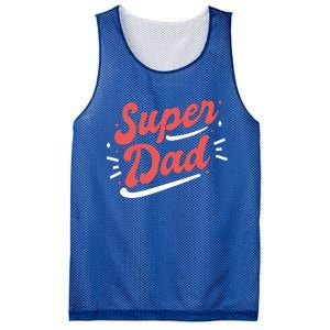 Super Dad Fathers Day Mesh Reversible Basketball Jersey Tank