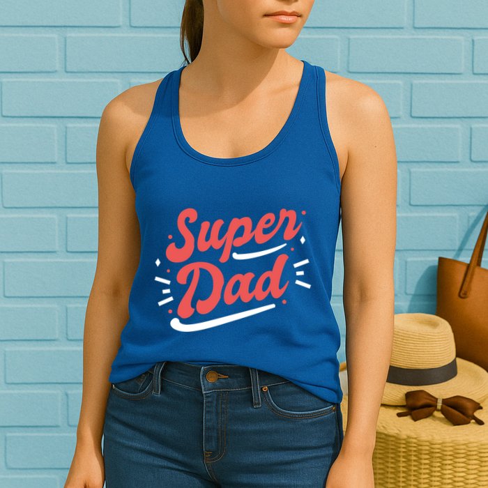 Super Dad Fathers Day Womens Tank Top