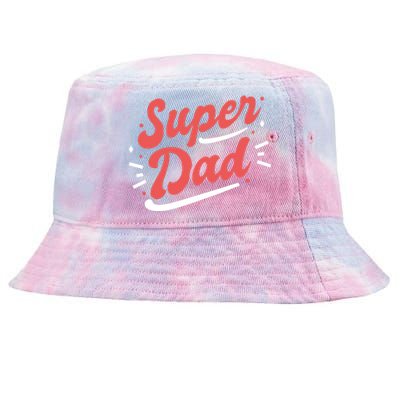 Super Dad Fathers Day Tie-Dyed Bucket Hat