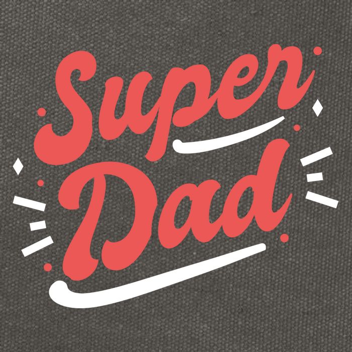 Super Dad Fathers Day Cotton Canvas Backpack