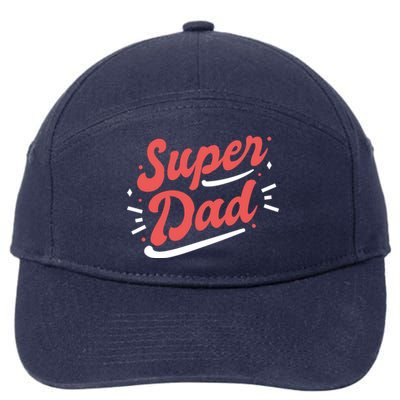 Super Dad Fathers Day 7-Panel Snapback Hat