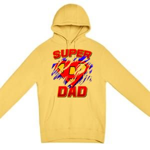 Super Dad Ripped Logo Premium Pullover Hoodie