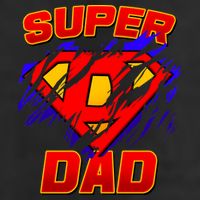 Super Dad Ripped Logo 7 Panel Mesh Trucker Snapback Hat