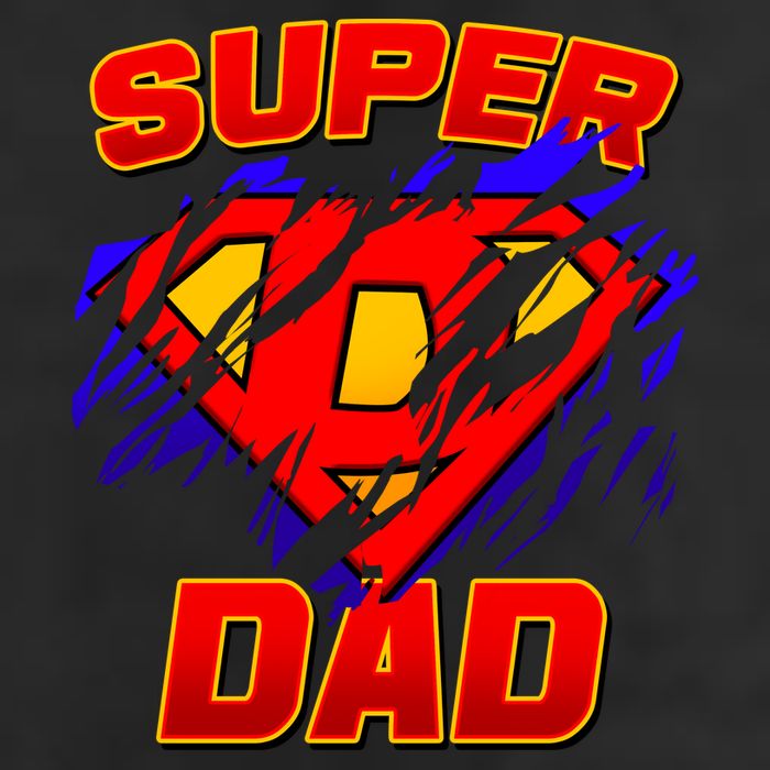 Super Dad Ripped Logo 7 Panel Mesh Trucker Snapback Hat