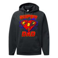 Super Dad Ripped Logo Performance Fleece Hoodie