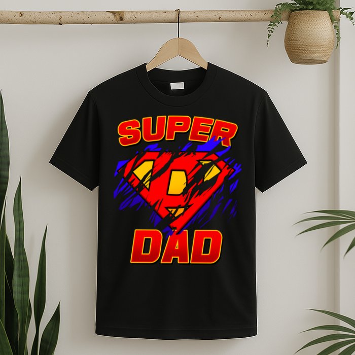 Super Dad Ripped Logo T-Shirt