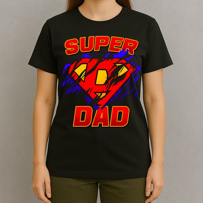 Super Dad Ripped Logo T-Shirt