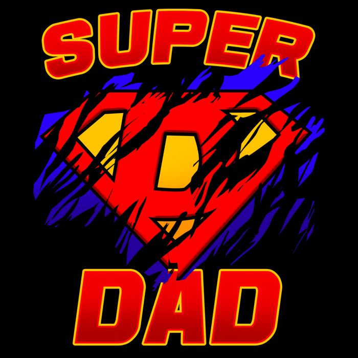 Super Dad Ripped Logo T-Shirt