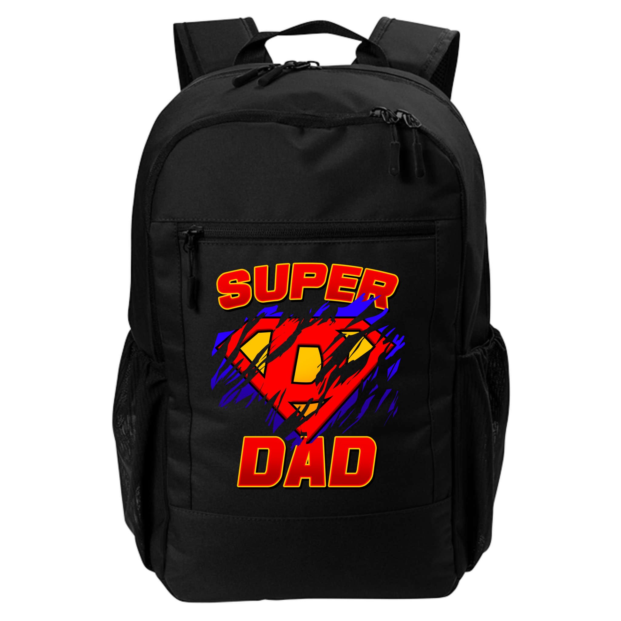 Super Dad Ripped Logo Backpack