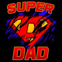 Super Dad Ripped Logo Backpack